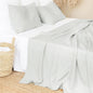 Simple Plain Linen Solid Color Single Double Bed Sheet