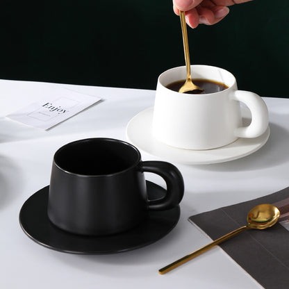 Simple Nordic Style Office Ceramic Coffee Cup Disc Suit