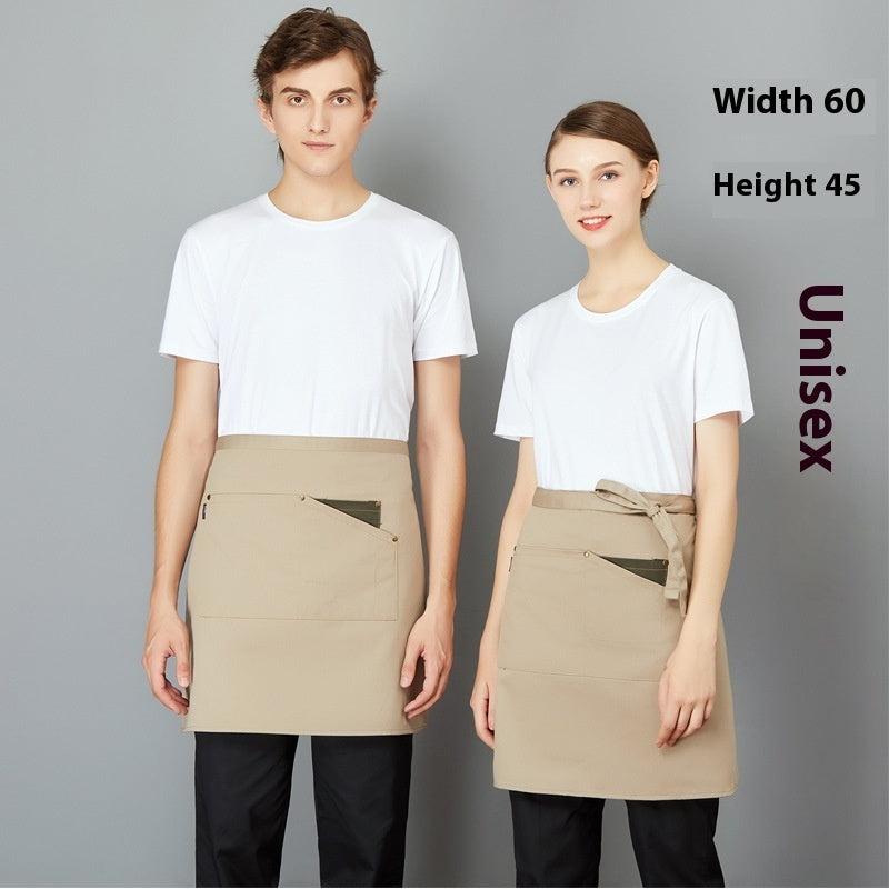 Canvas Half Apron Fashion Waiter Half Body Apron