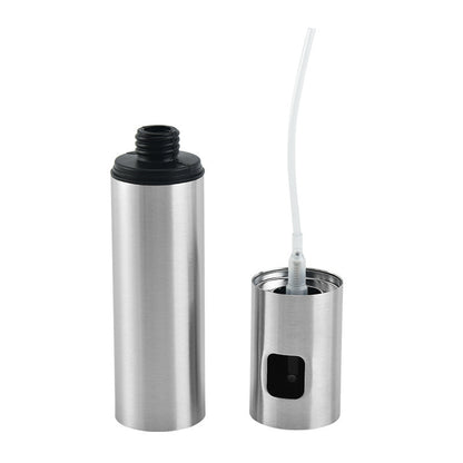 Household Press Fine Spray Oiler Stainless Steel Fuel Injection Bottle Barbecue Spray Type Oil & Vinegar Bottle