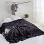 Simple Plain Linen Solid Color Single Double Bed Sheet